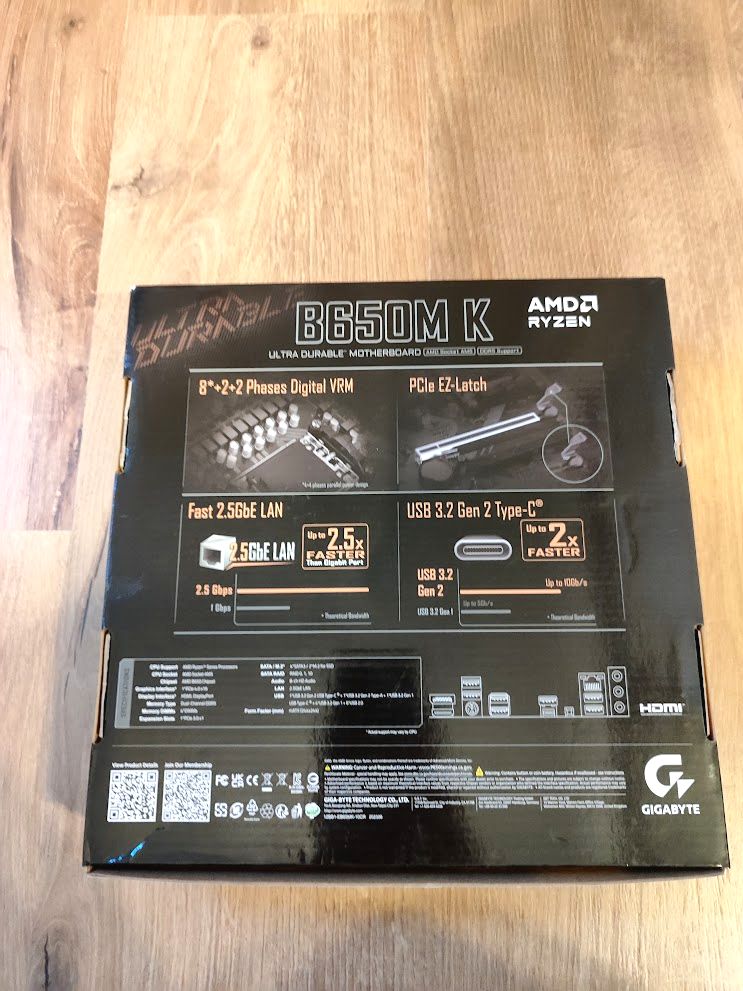 Gigabyte 650M-K AMD AM5 Anakart (DDR5)