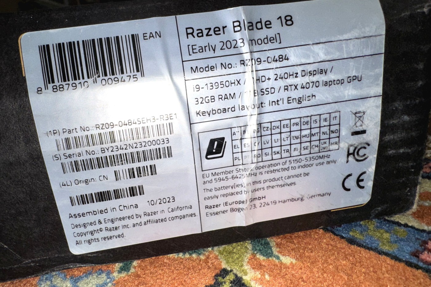 Razer blade 18