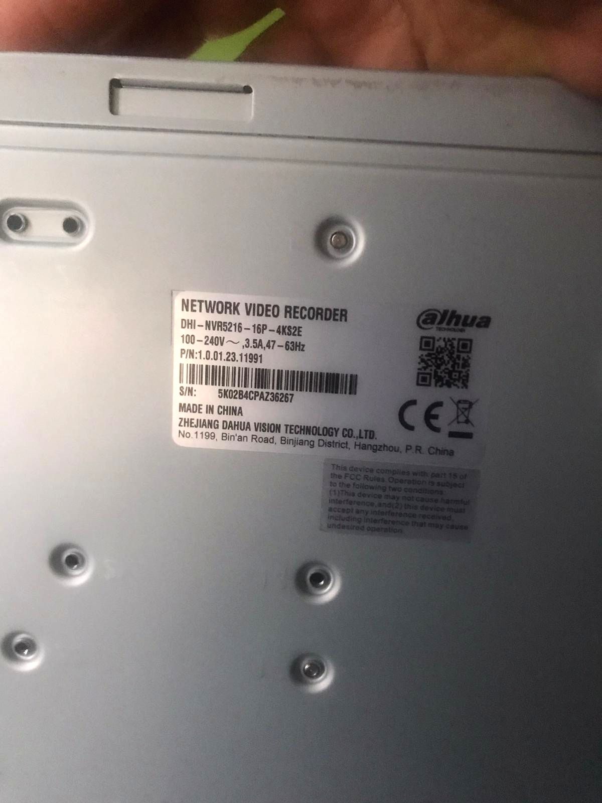 16 KANAL IP NVR  DAHUA