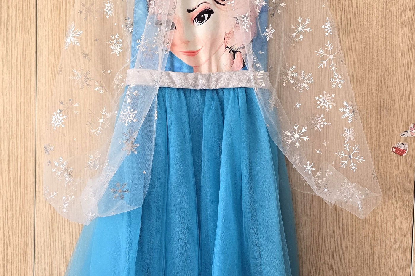 MİNİKLERİ SEVİNDIRMEYE KULLANILMAMIŞ ELSA KOSTÜMÜ