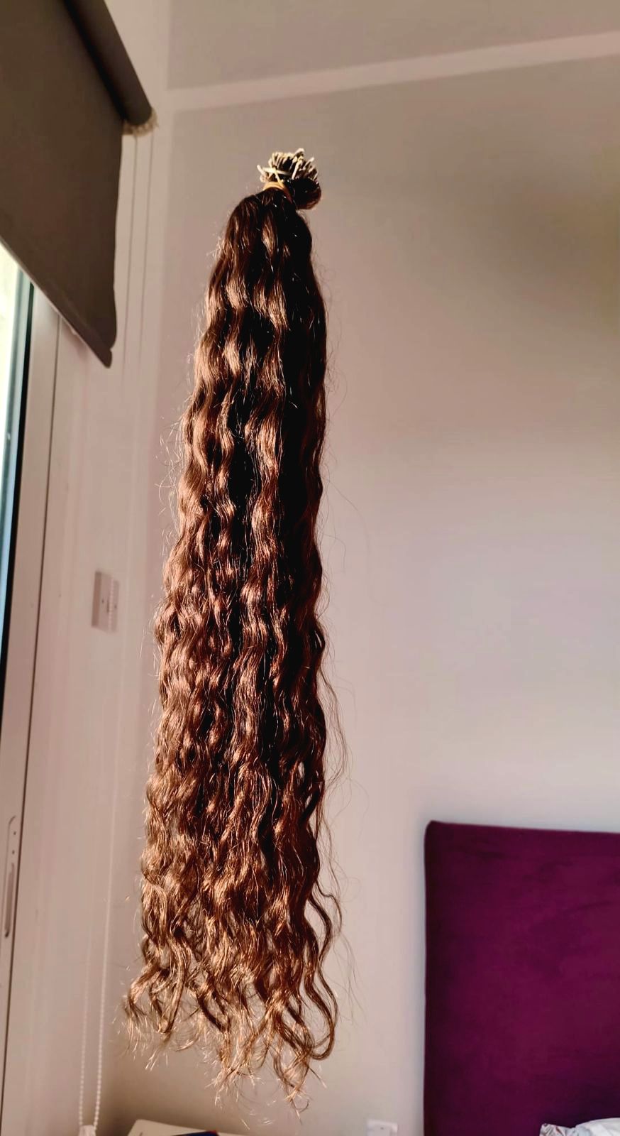 80 CM GERÇEK İNSAN SAÇI MİKRO KAYNAK | 198 ADET | DOĞAL DALGALI / HAFİF KIVIRCIK | SADECE 14 GÜN KUL