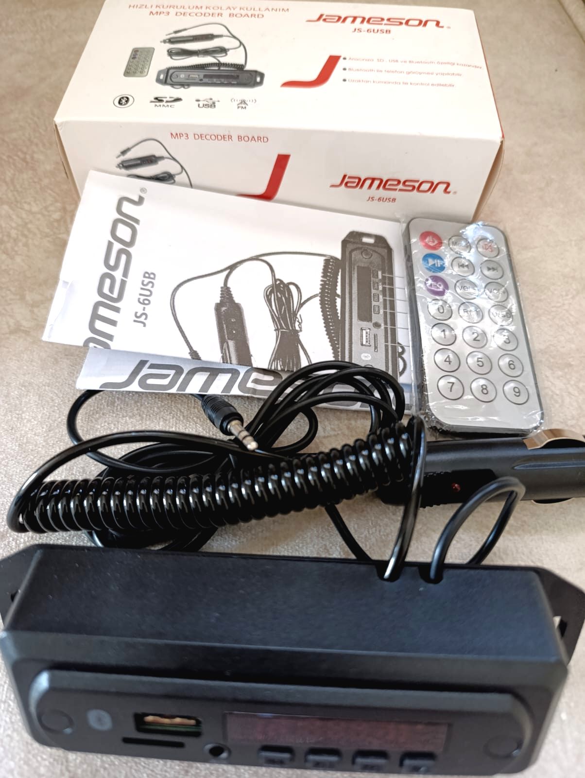 Profesyonel Aux Usb-SD Kart Çevirici, Bluetooth