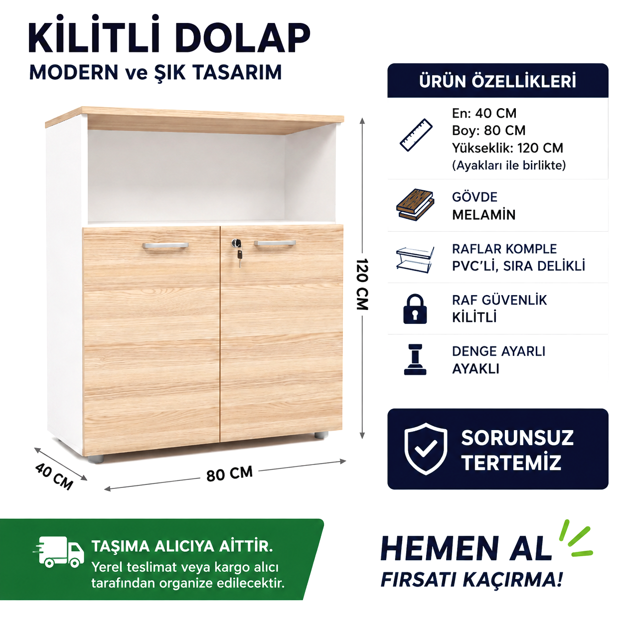 Ev ve Ofis Kullanımı İçin Tertemiz Dolaplar
