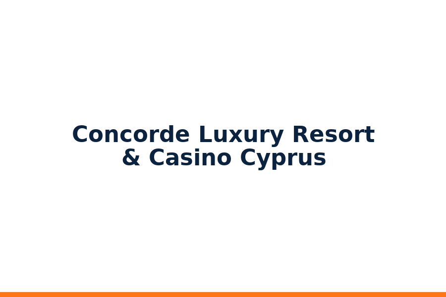 Concorde Luxury Resort & Casino Cyprus