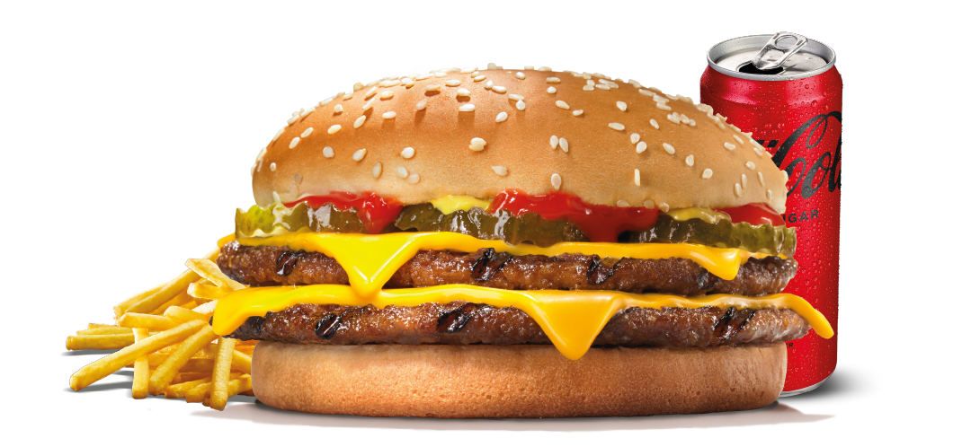 Double Cheeseburger Menü